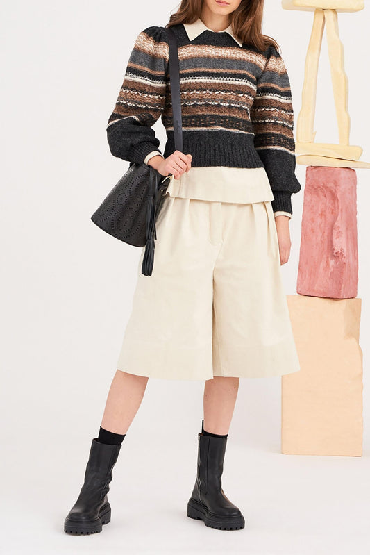 Sergio Puff-Sleeve Sweater