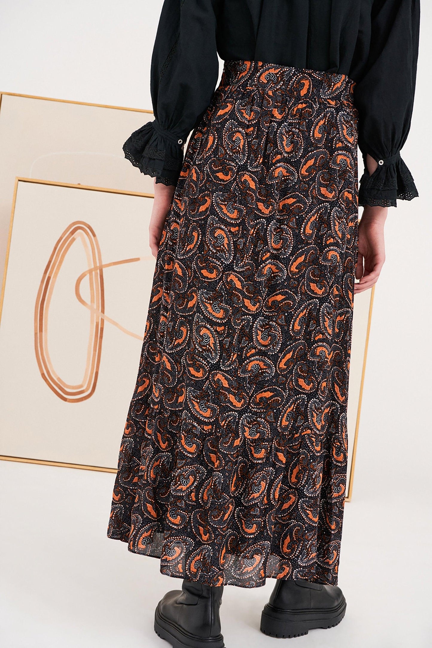 Otto Printed Long Skirt