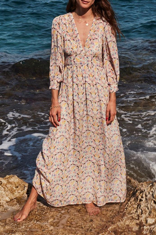 Robe longue imprimée Beau