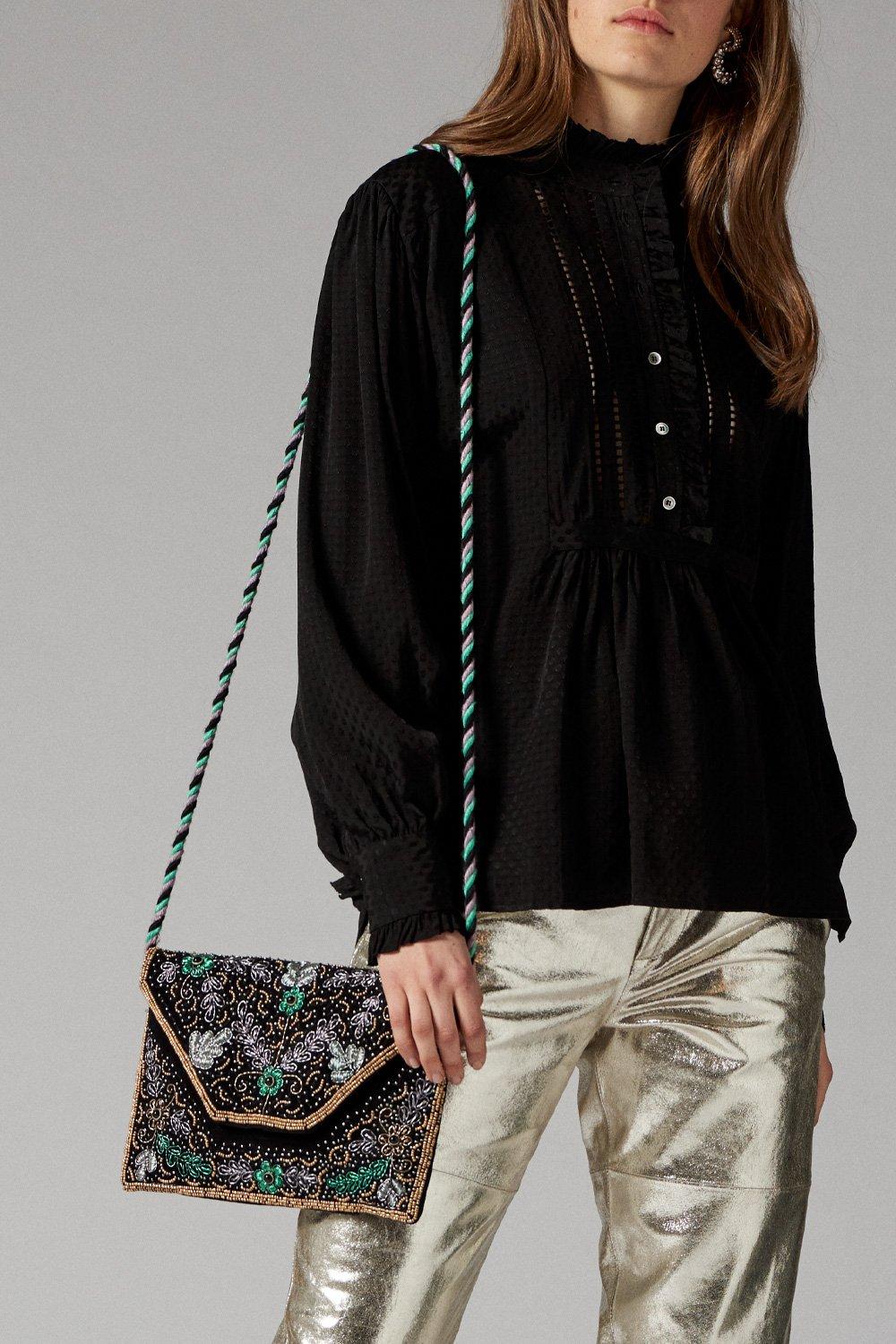 Myriam Embroidered Clutch