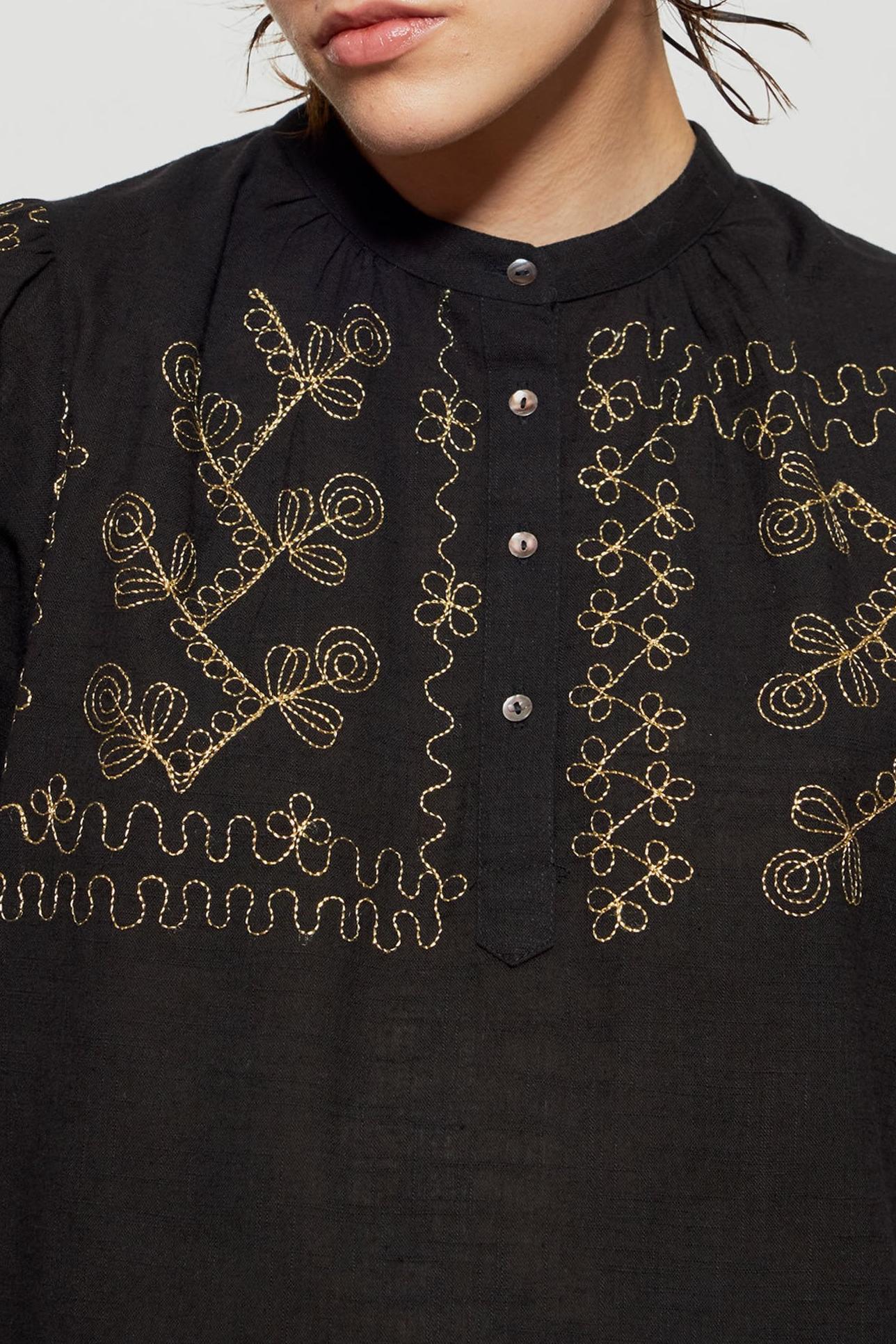 Blouse brodée Oriane