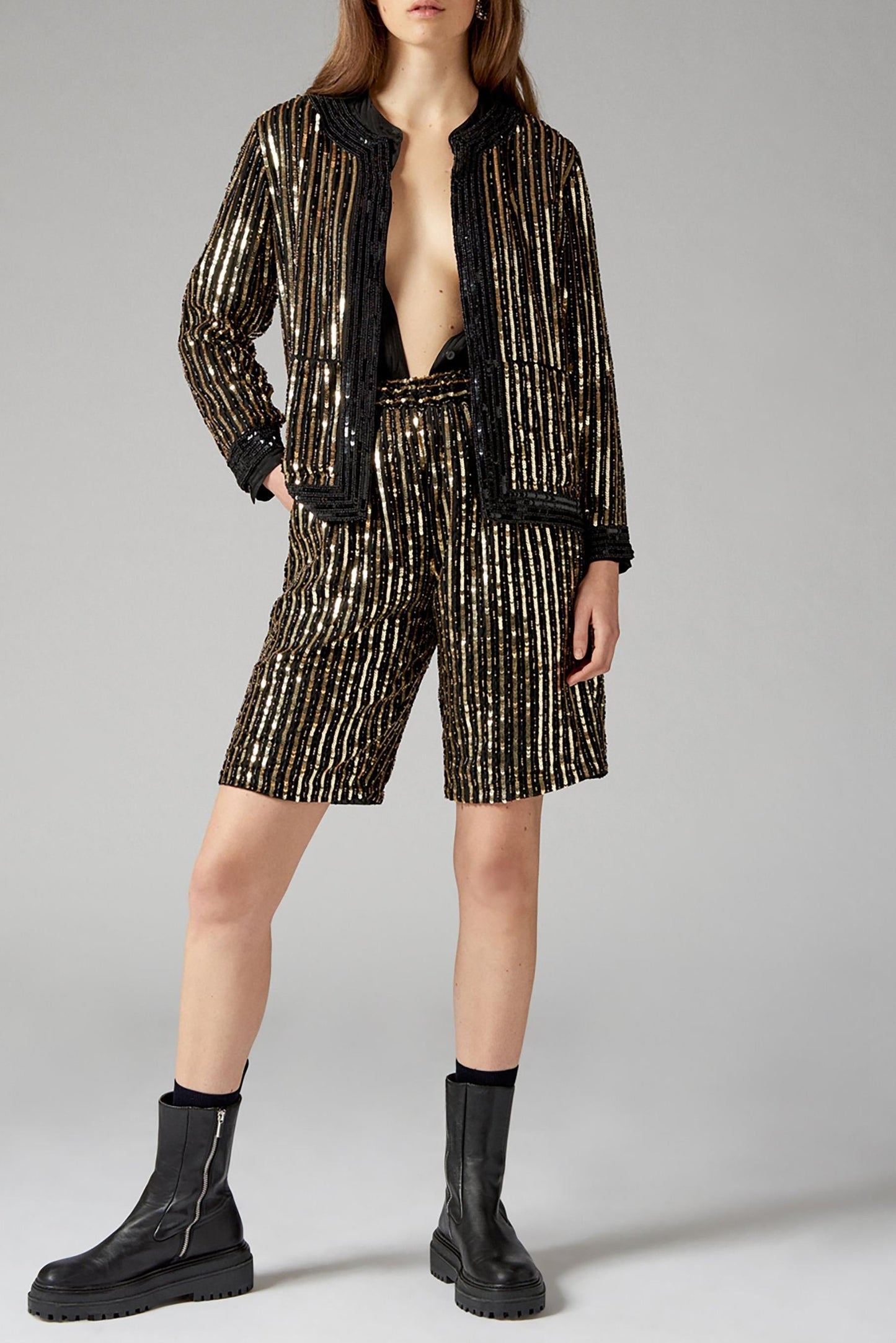 Melina Sequin Embroidered Jacket