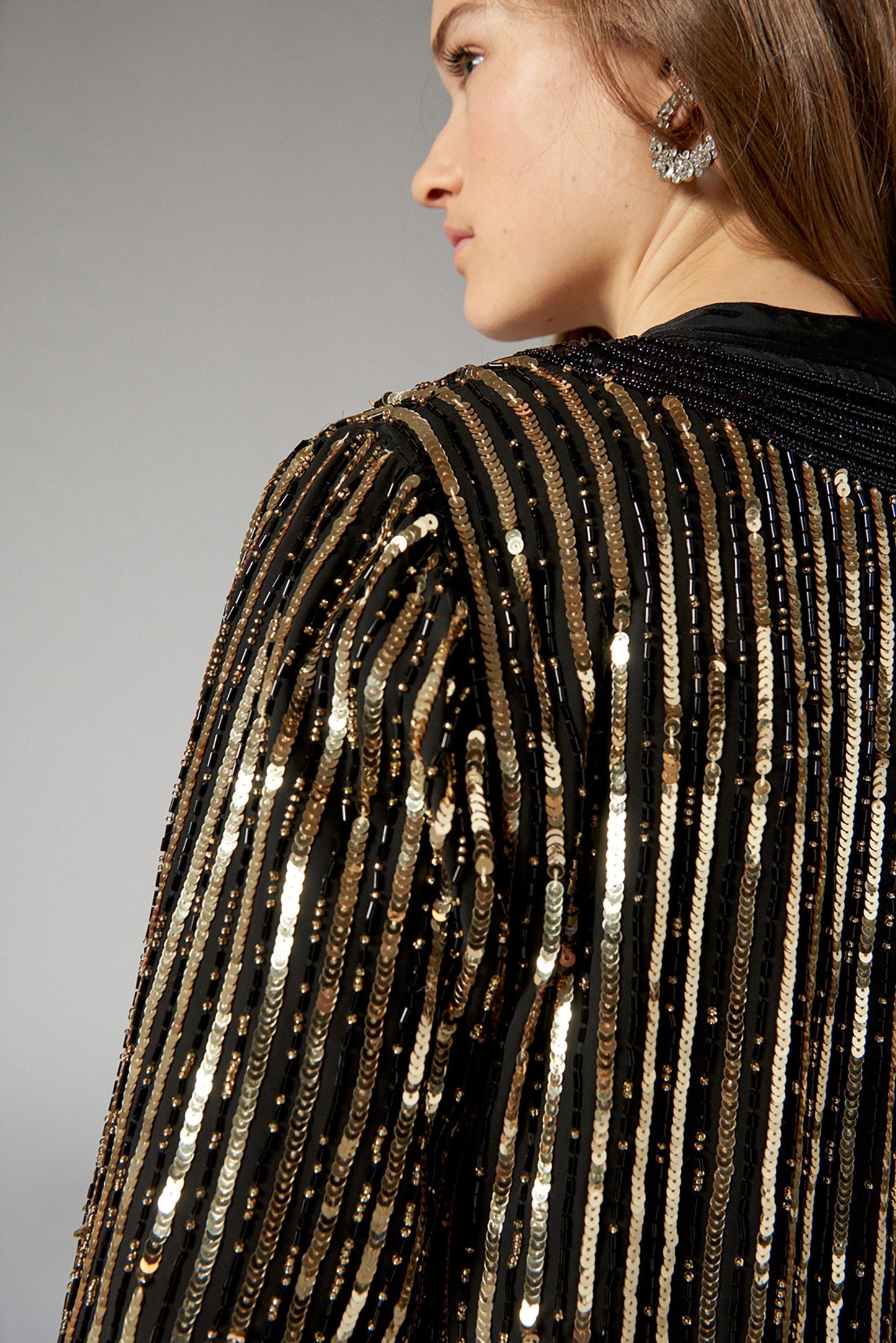 Melina Sequin Embroidered Jacket