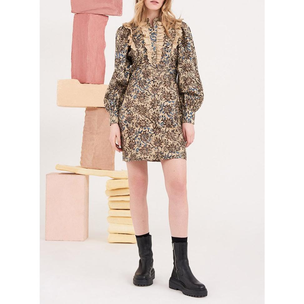 Mary Openwork Short Dress