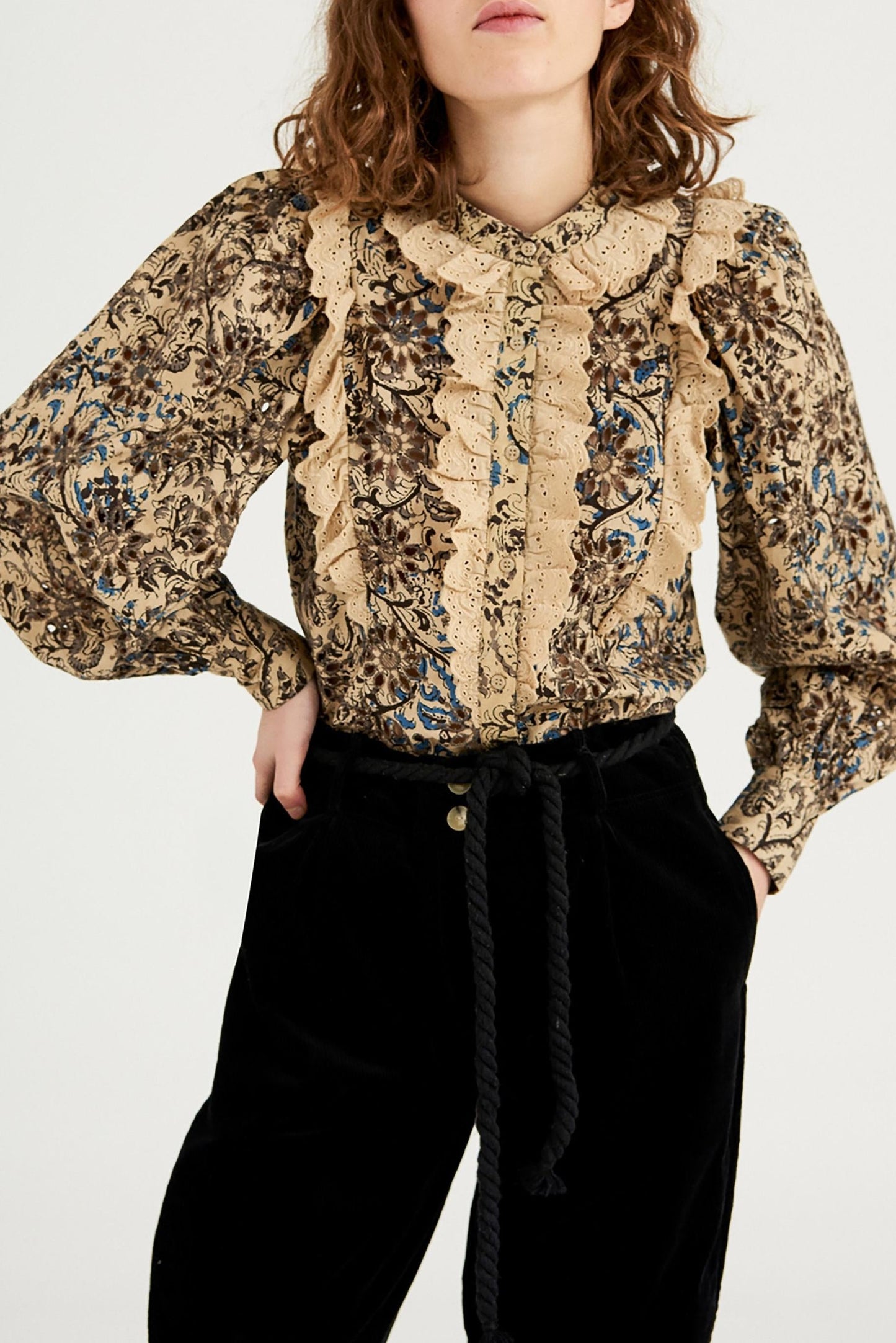 Mary Openwork Blouse