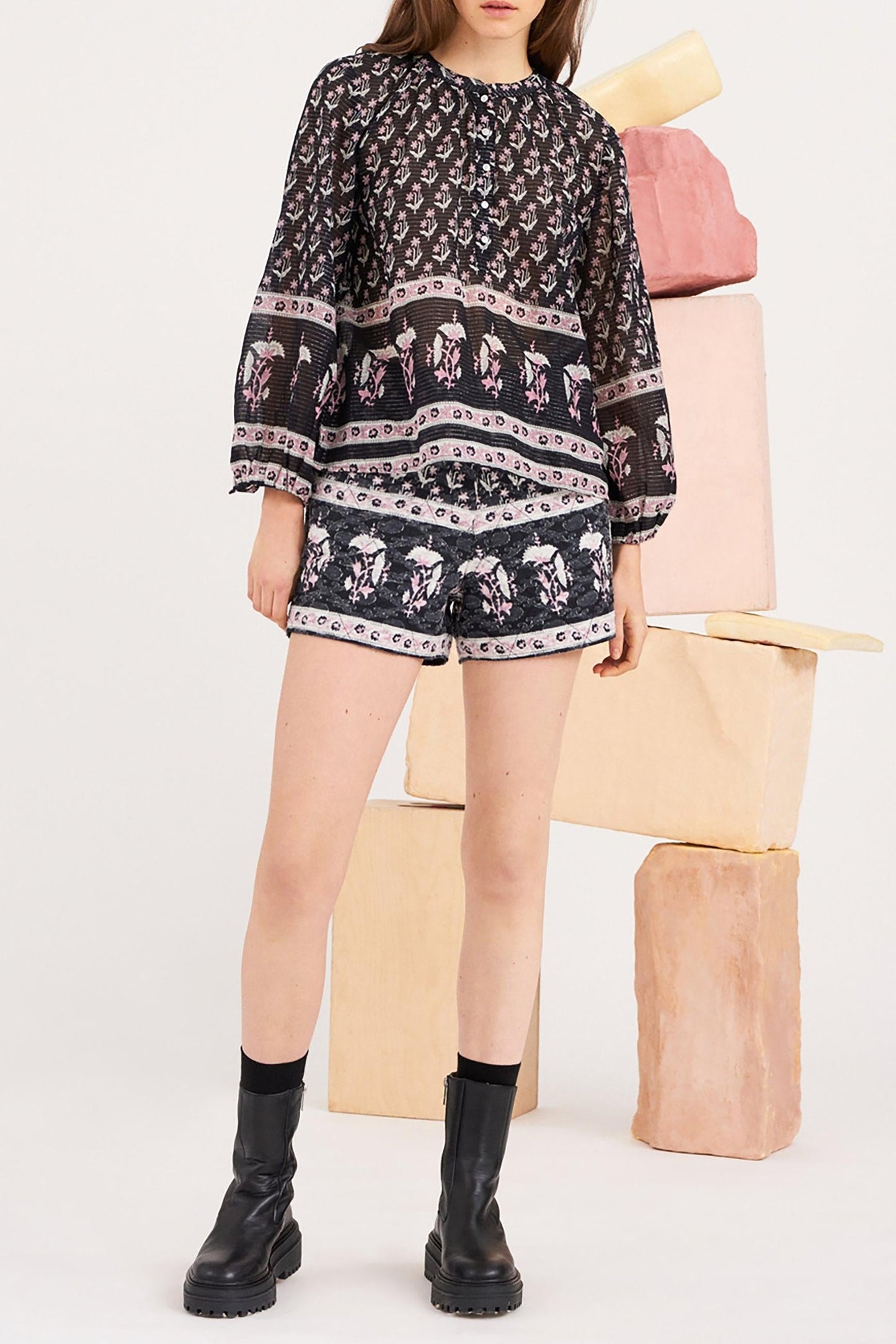 Mandee Floral Flowing Blouse