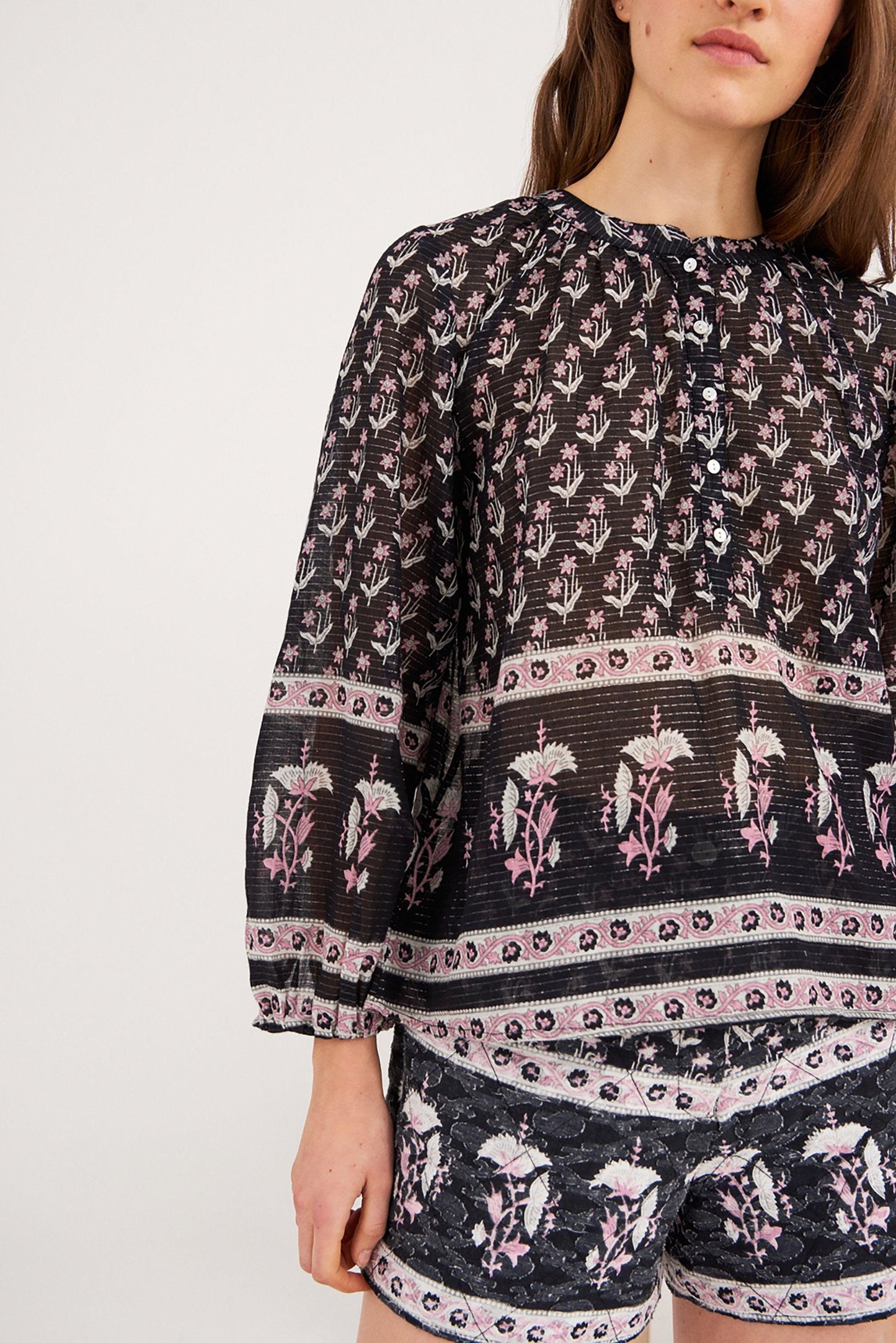 Mandee Floral Flowing Blouse