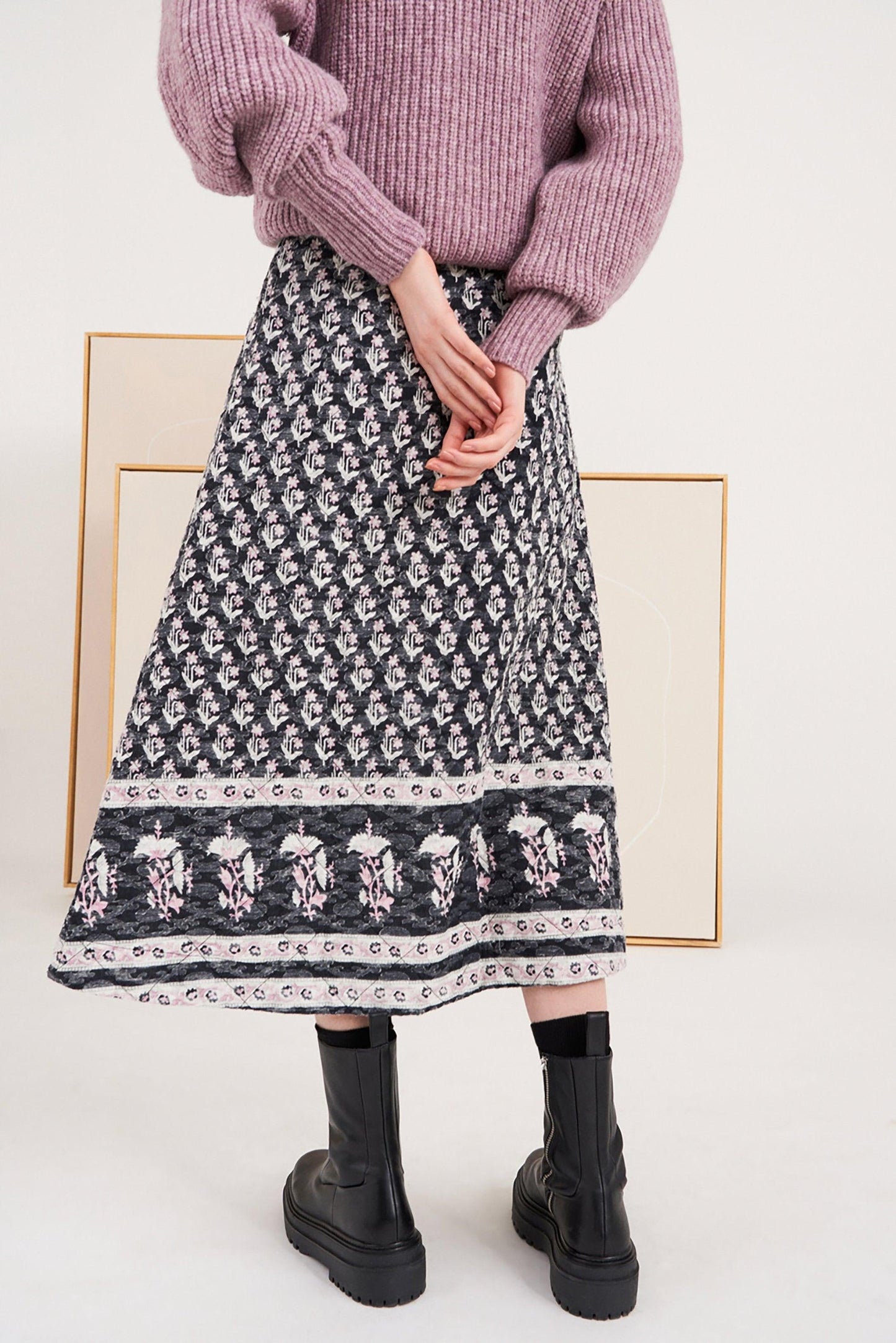 Mandee Floral A-line Skirt