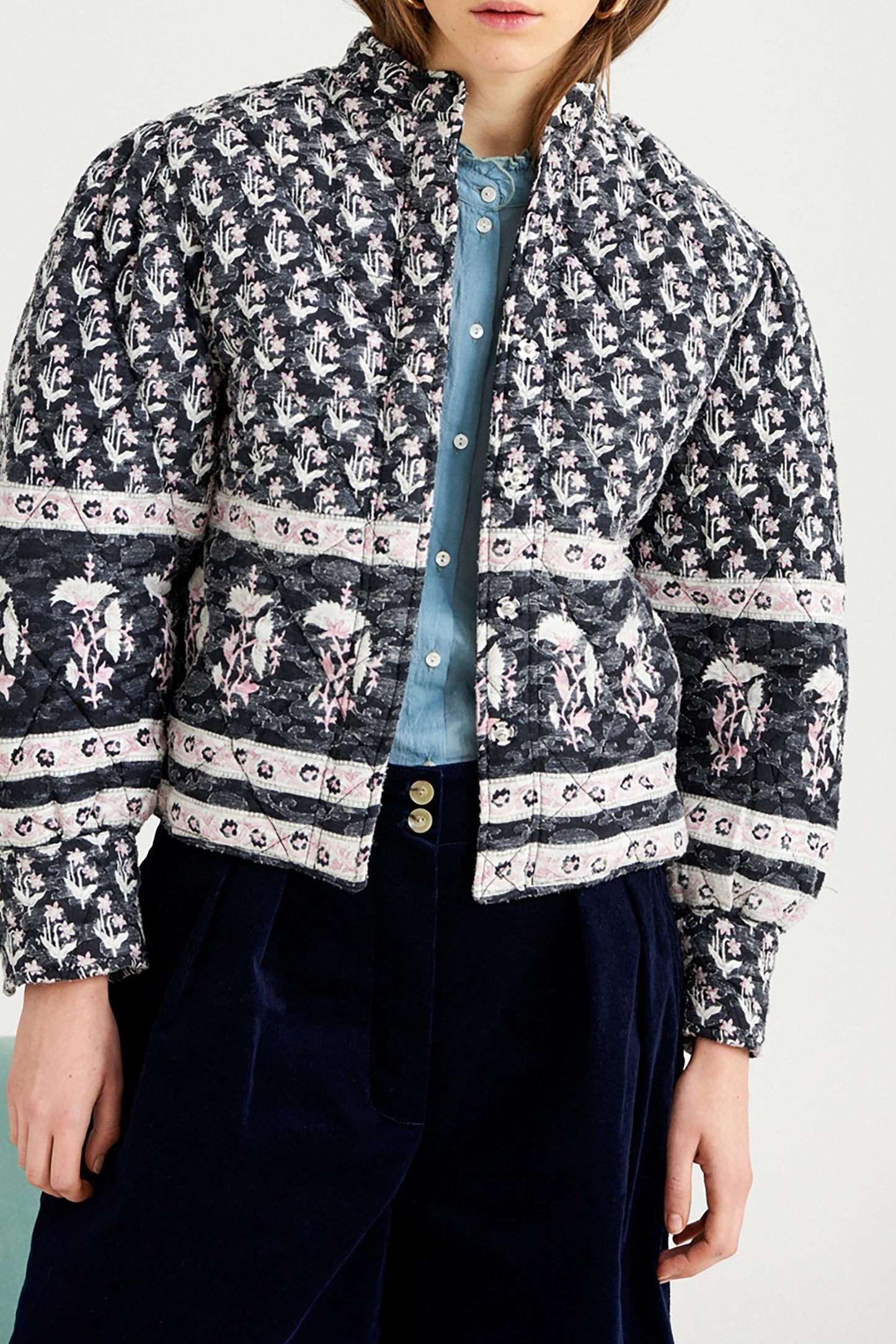 Mandee Floral Cropped Jacket