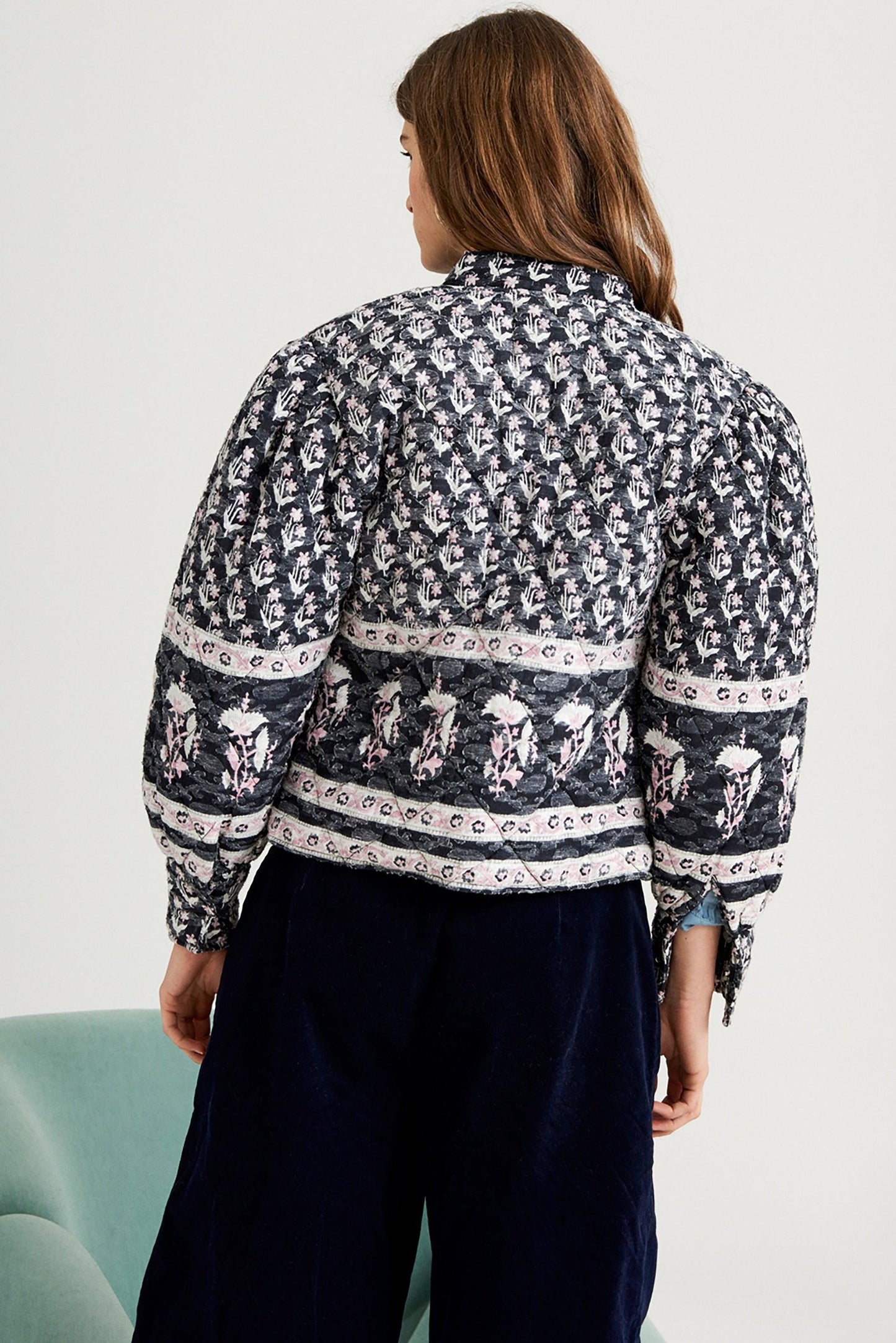 Mandee Floral Cropped Jacket