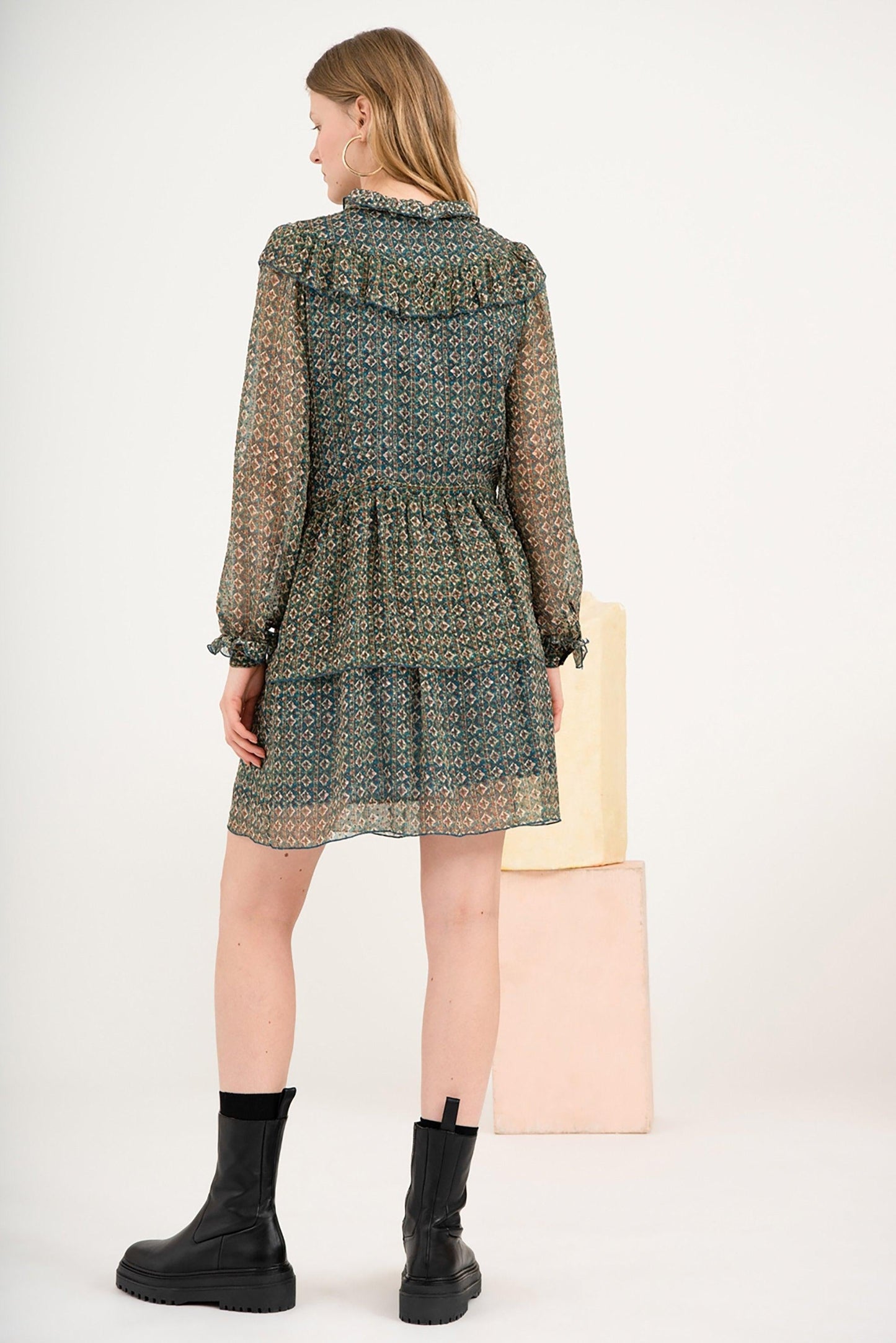 Malo Silk Short Dress