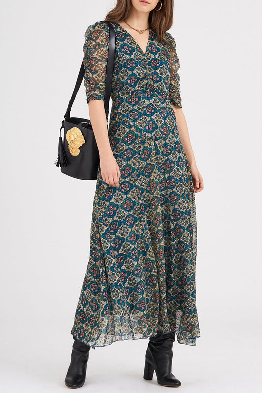 Malo Silk Long Dress