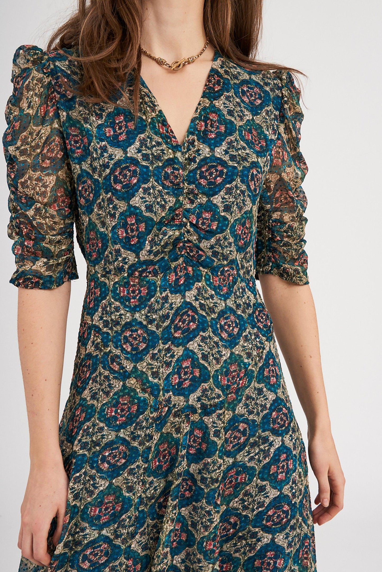 Malo Silk Long Dress