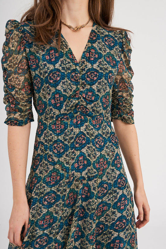 Malo Silk Long Dress