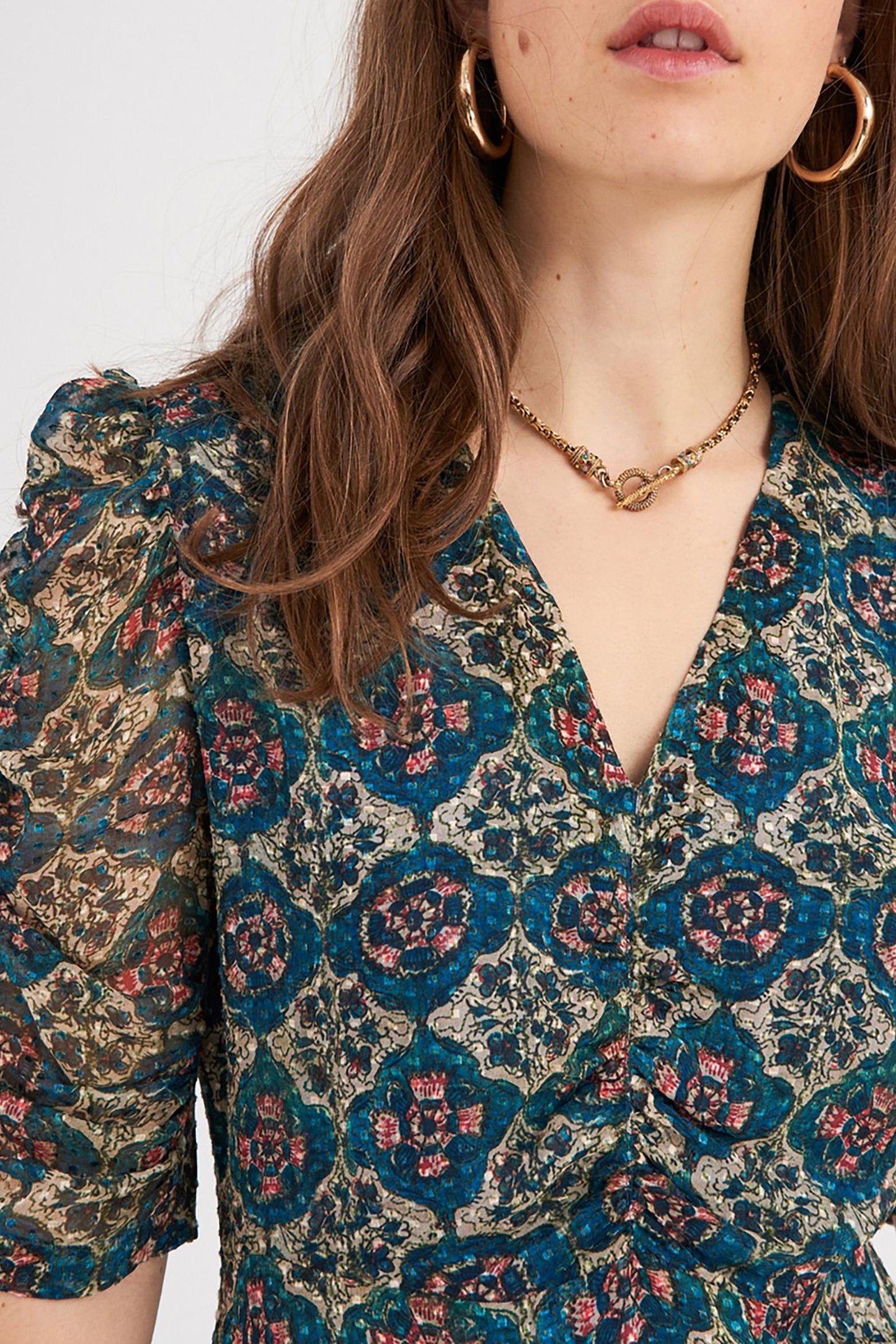 Malo Silk Long Dress