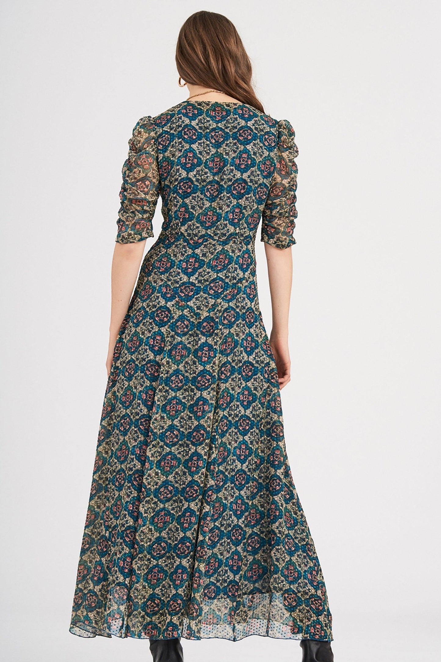 Malo Silk Long Dress