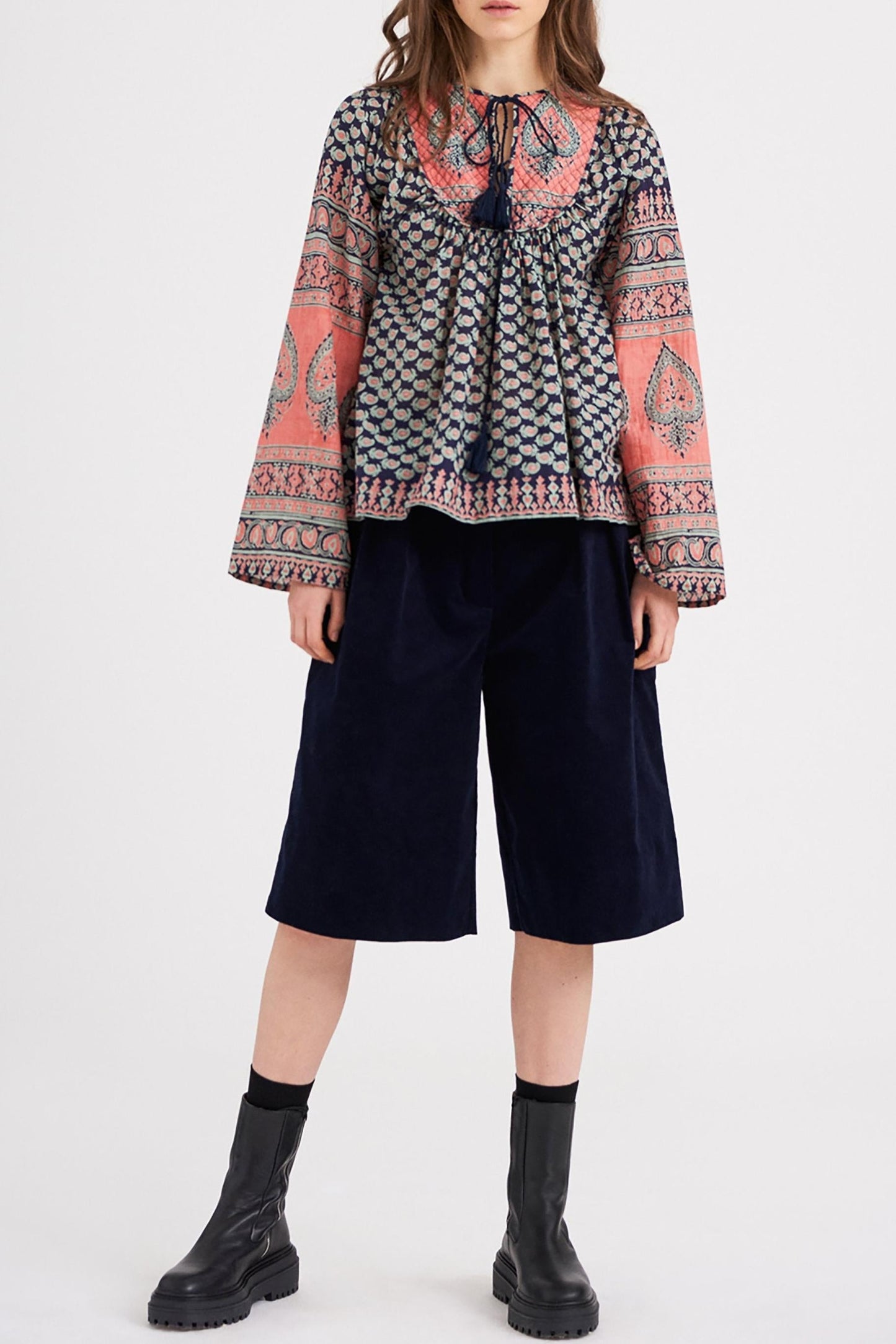 Madou Printed Flowing Blouse
