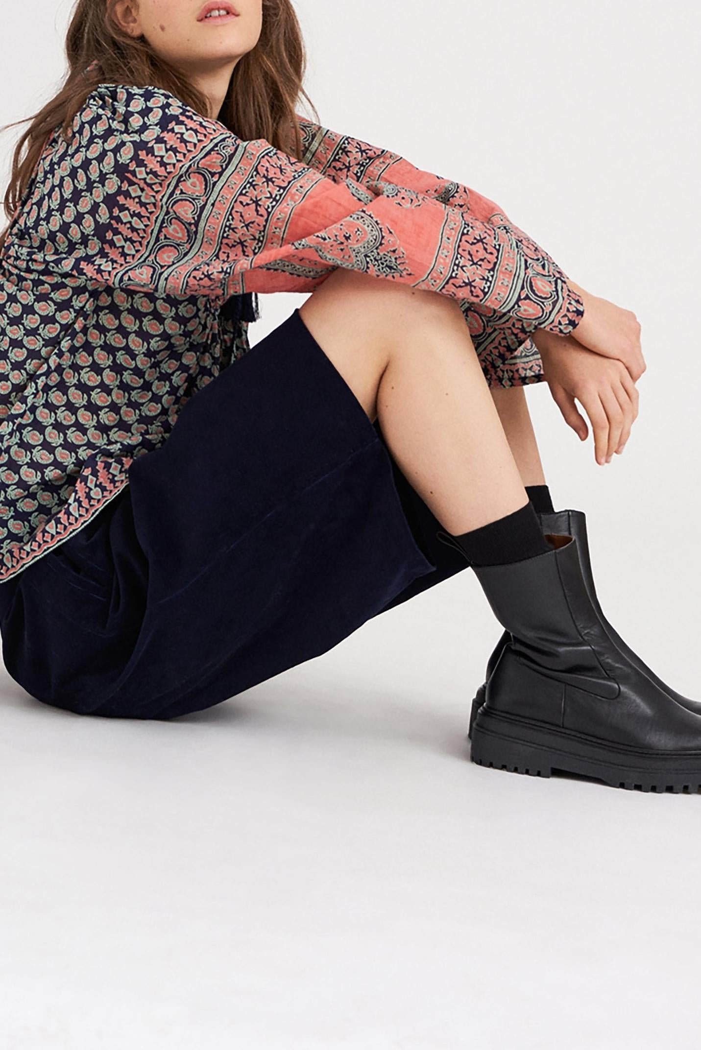 Madou Printed Flowing Blouse