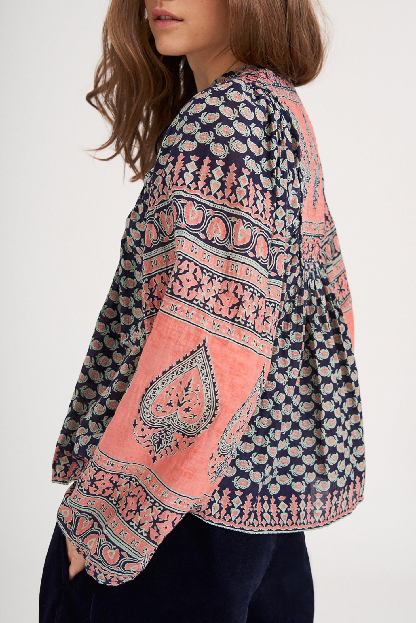 Madou Printed Flowing Blouse
