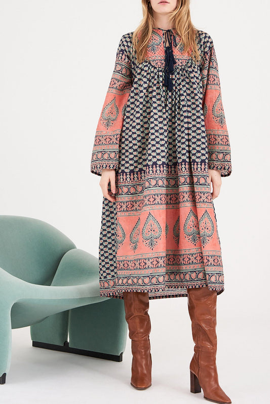 Madou Printed Midi Dress