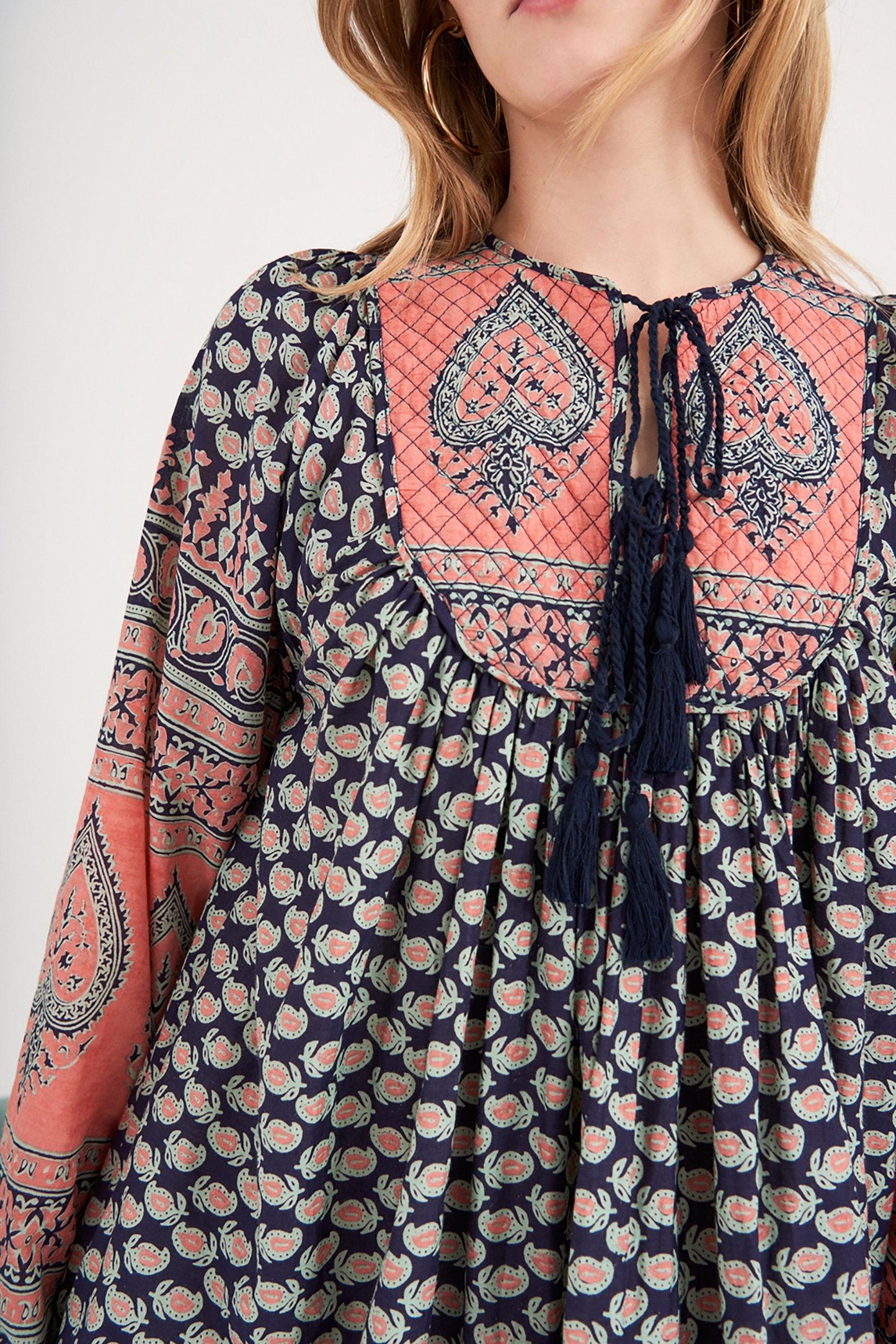 Vestido midi estampado Madou