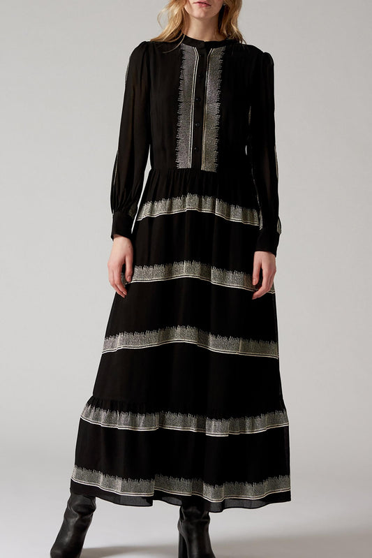 Linsey Embroidered Long Dress