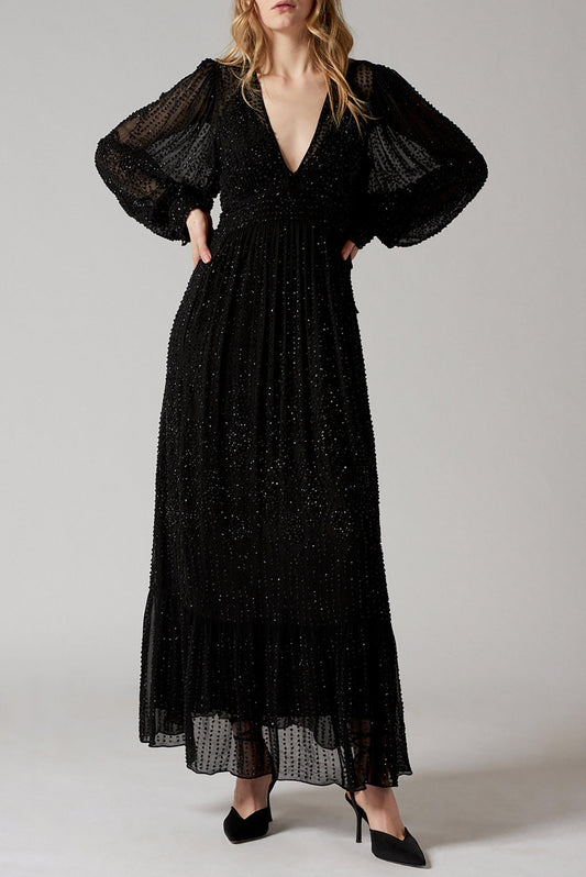 Lamia Sequined Long Dress