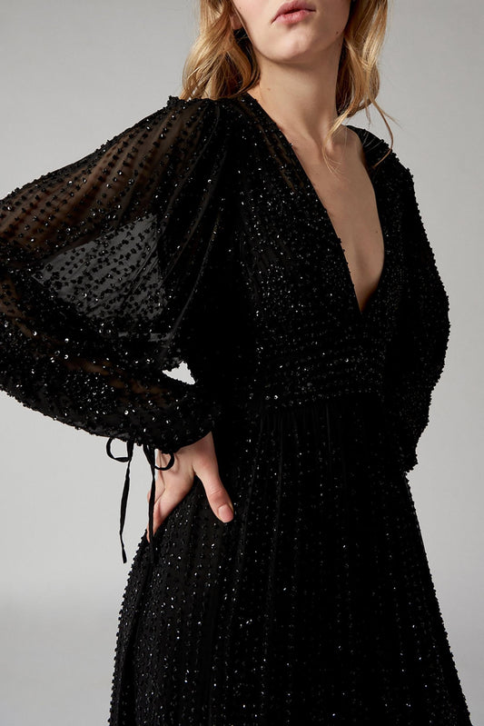 Lamia Sequined Long Dress