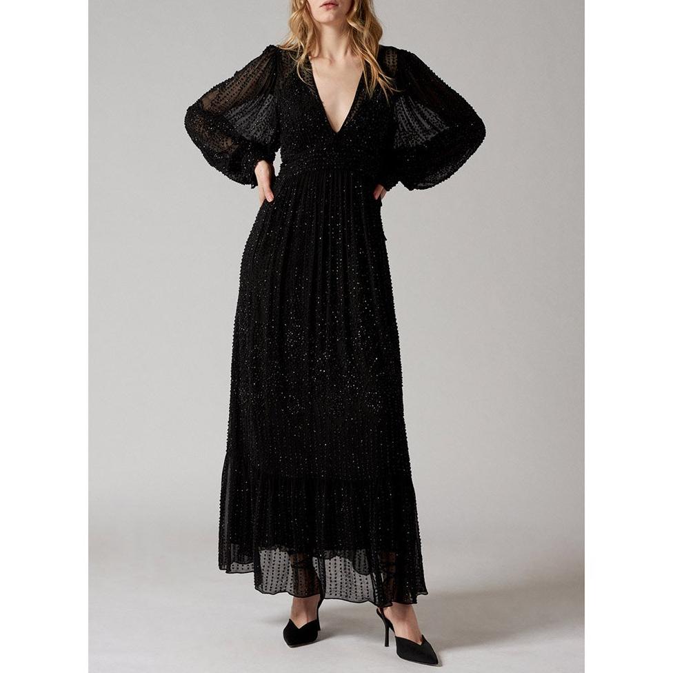 Lamia Sequined Long Dress