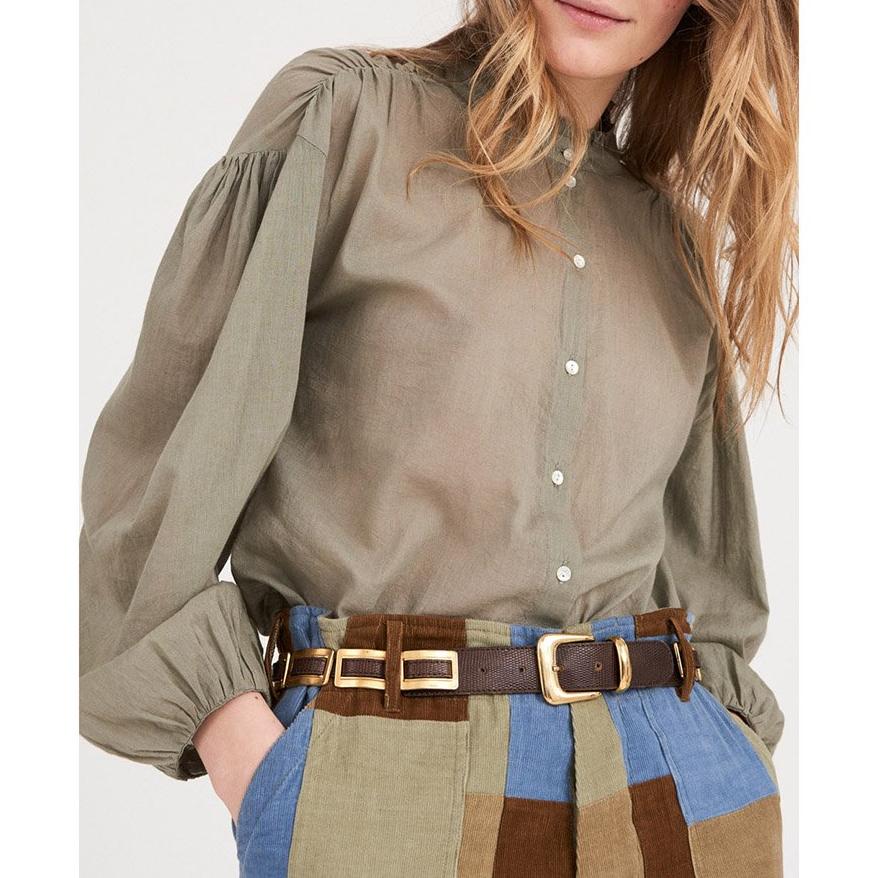 Lala Flowing Blouse - Pastel Green