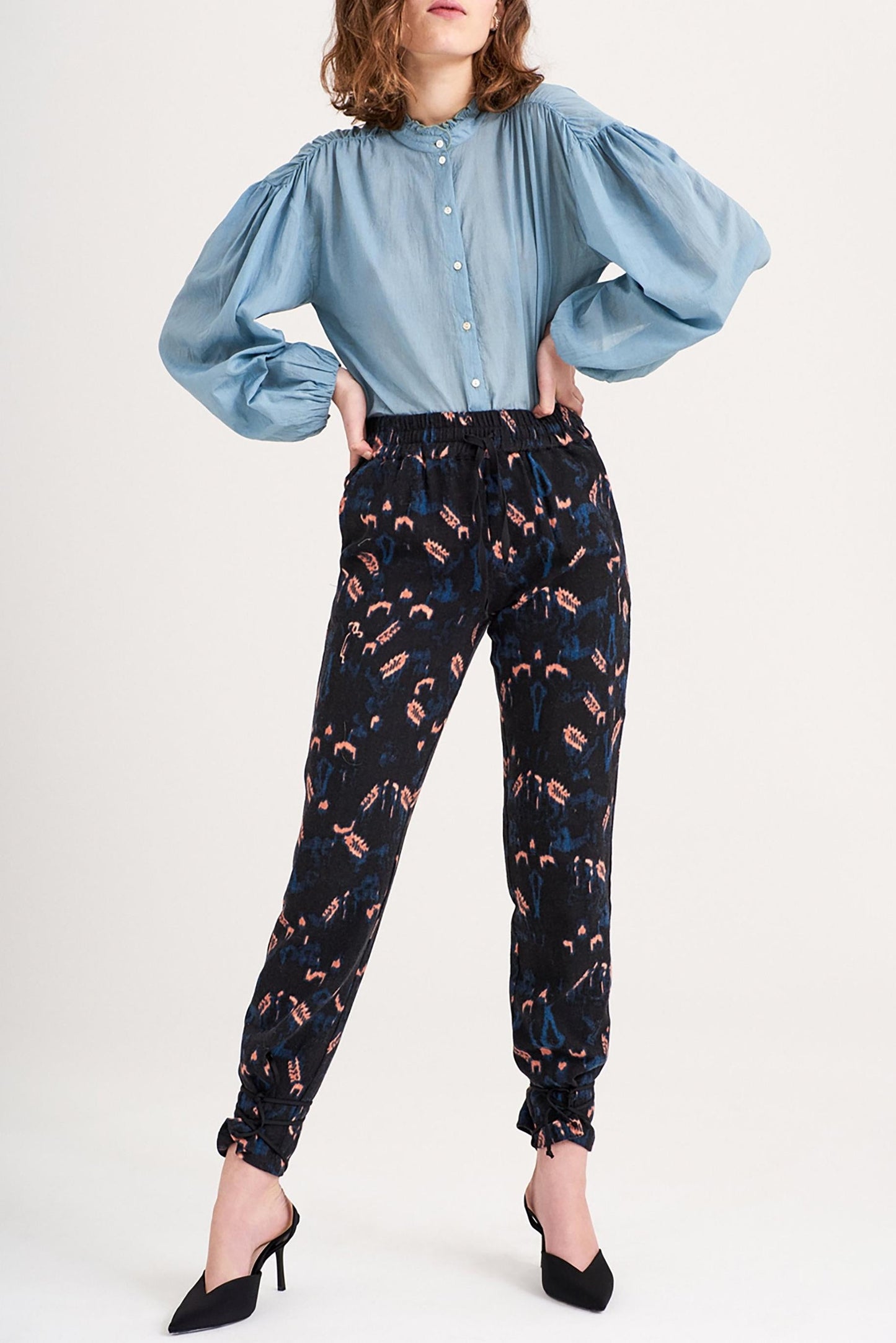 Lala Flowing Blouse - Sky Blue