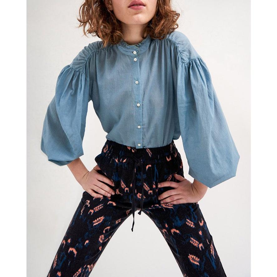 Lala Flowing Blouse - Sky Blue