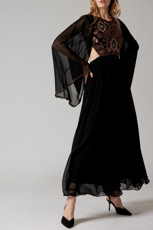 Kasparov Halter-back Maxi Dress