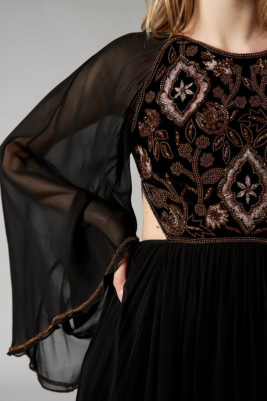 Kasparov Halter-back Maxi Dress