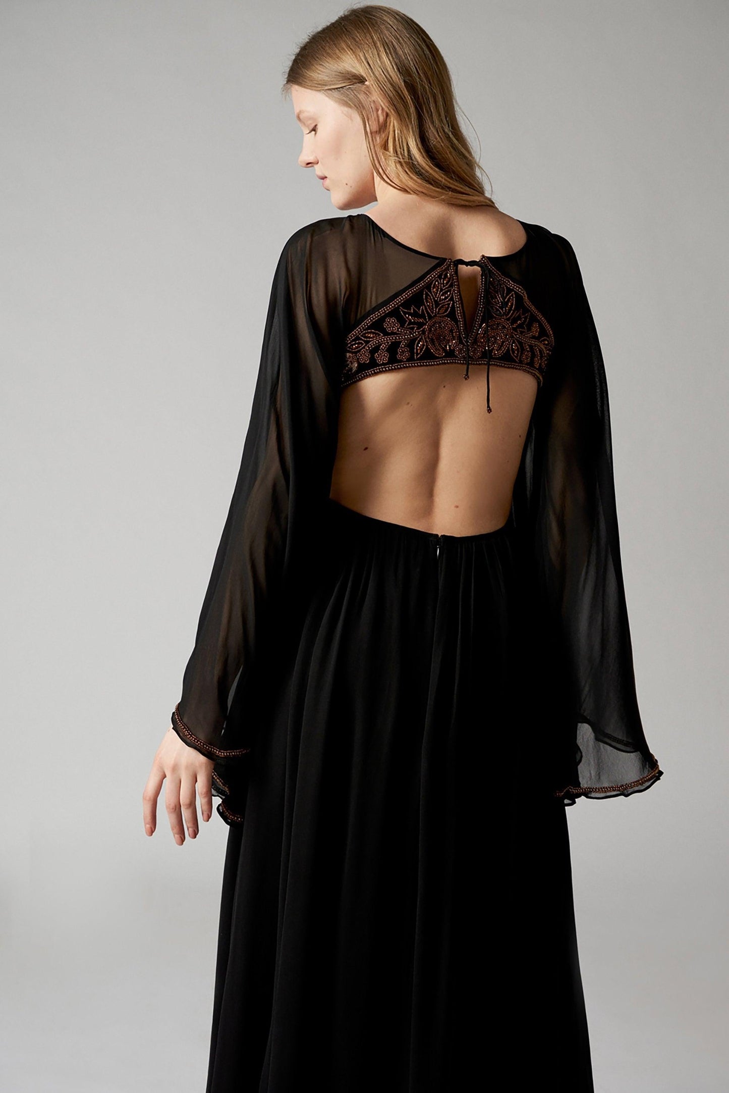 Kasparov Halter-back Maxi Dress