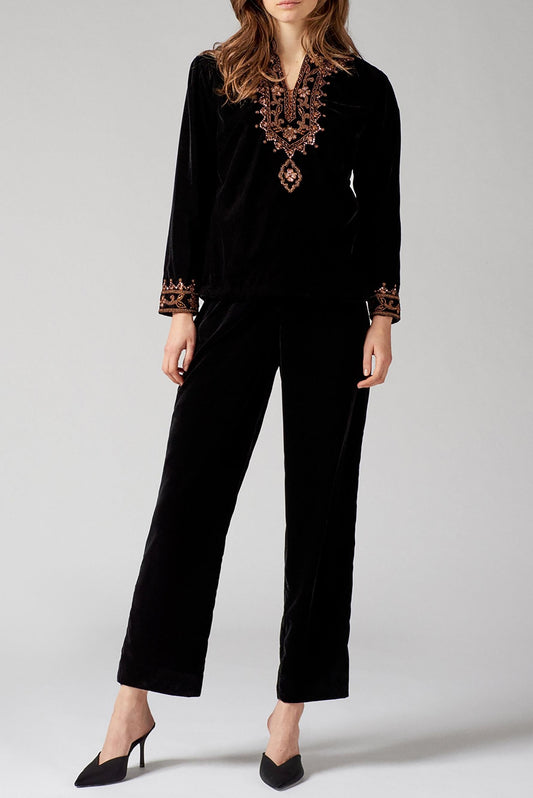 Kasparov Embroidered Top