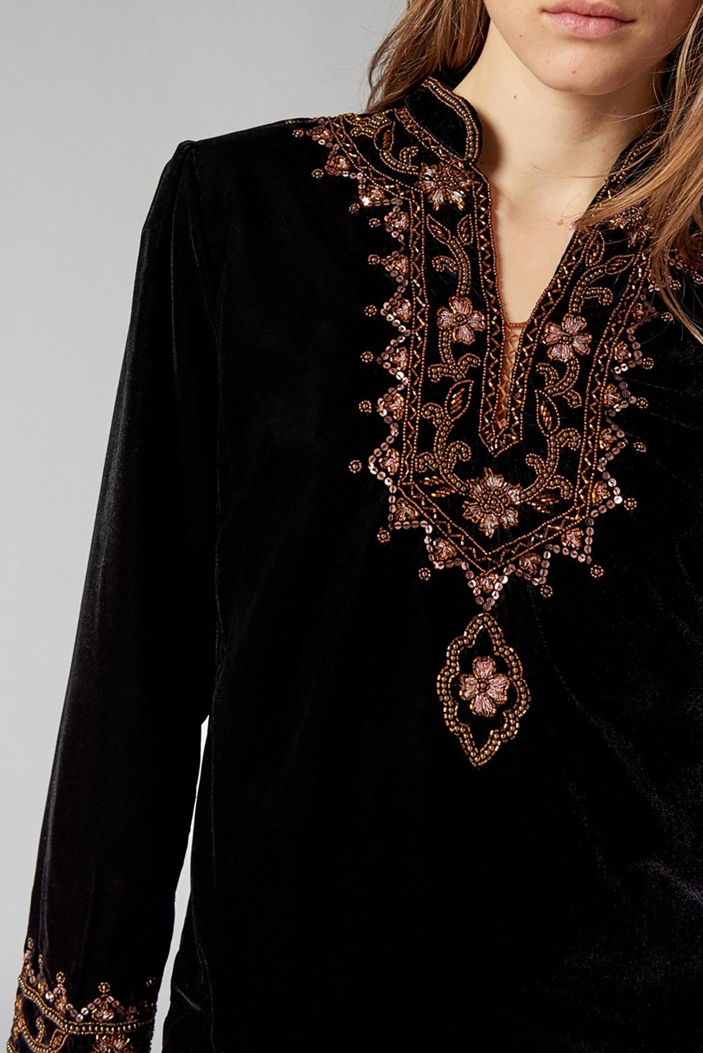 Kasparov Embroidered Top