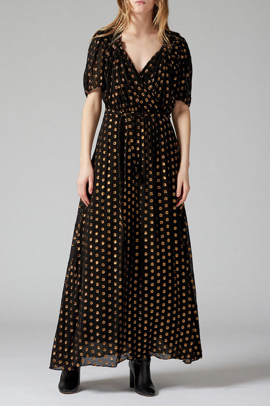 Dova Polka Dot Maxi Dress