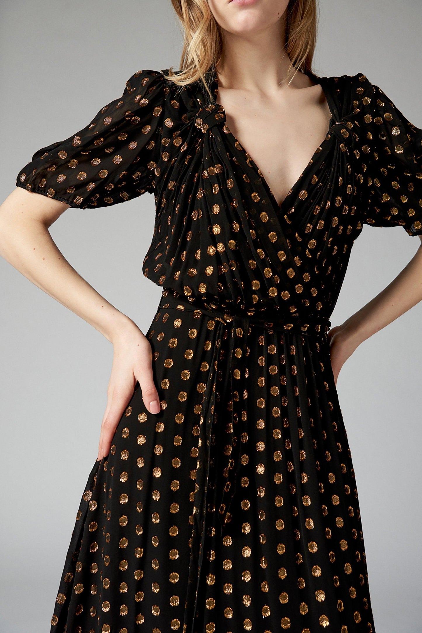 Dova Polka Dot Maxi Dress