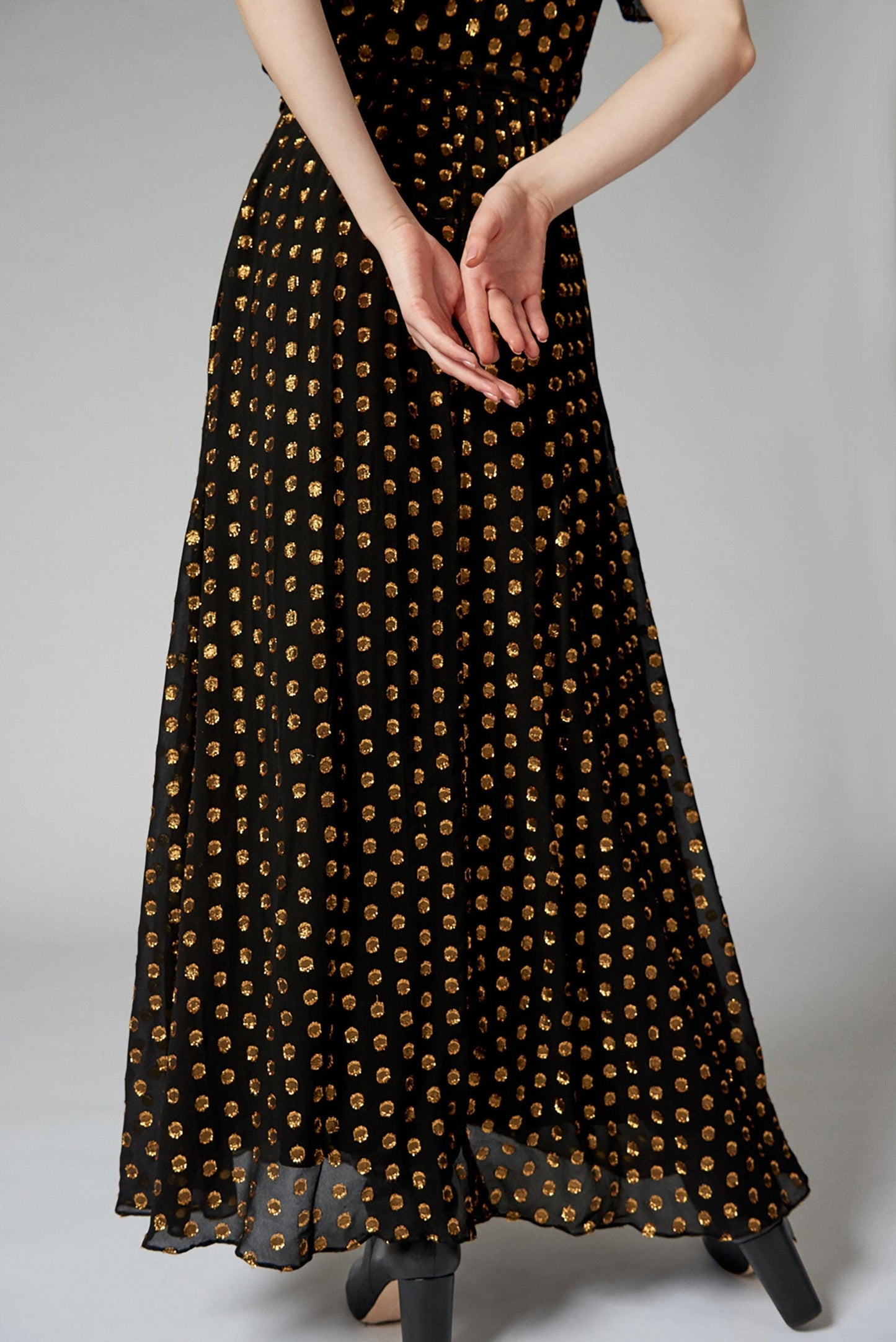 Dova Polka Dot Maxi Dress