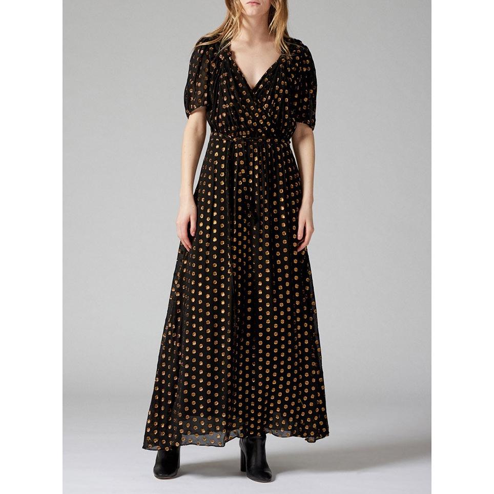 Dova Polka Dot Maxi Dress