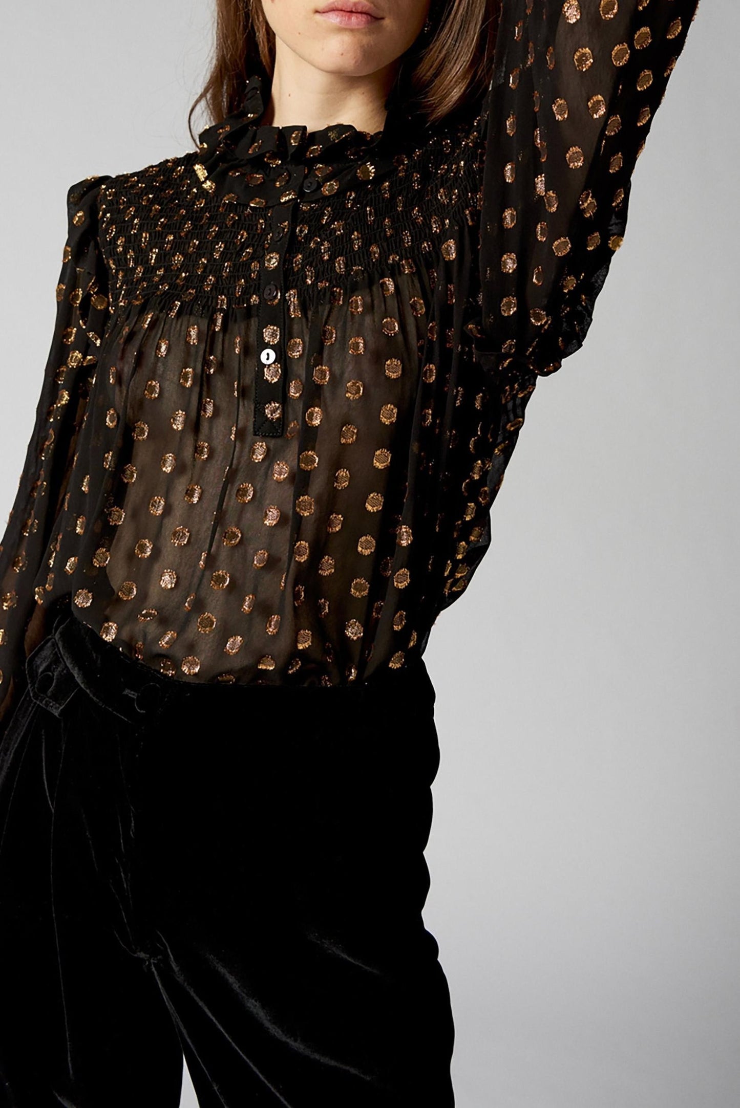 Dova Polka Dot Blouse