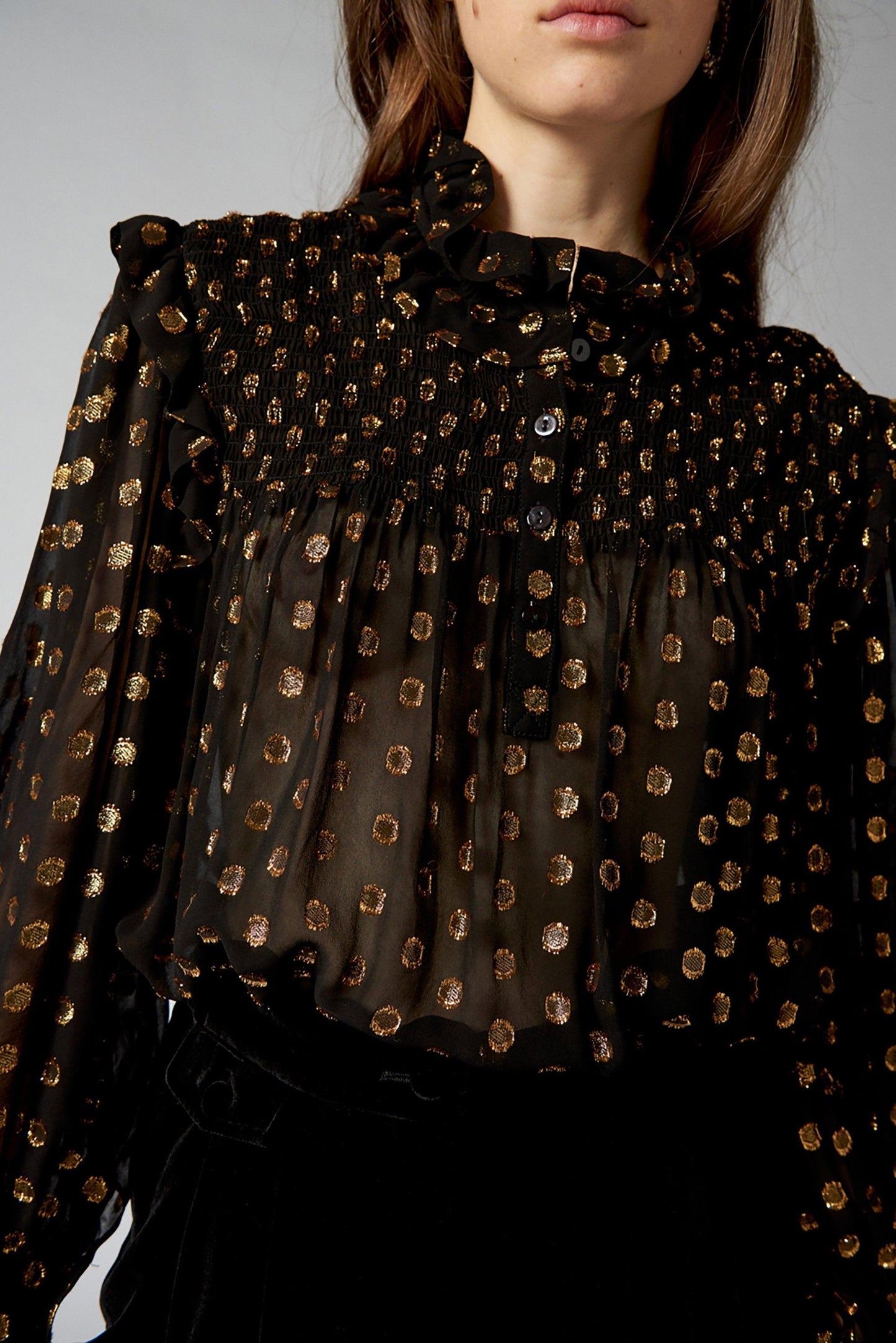 Dova Polka Dot Blouse