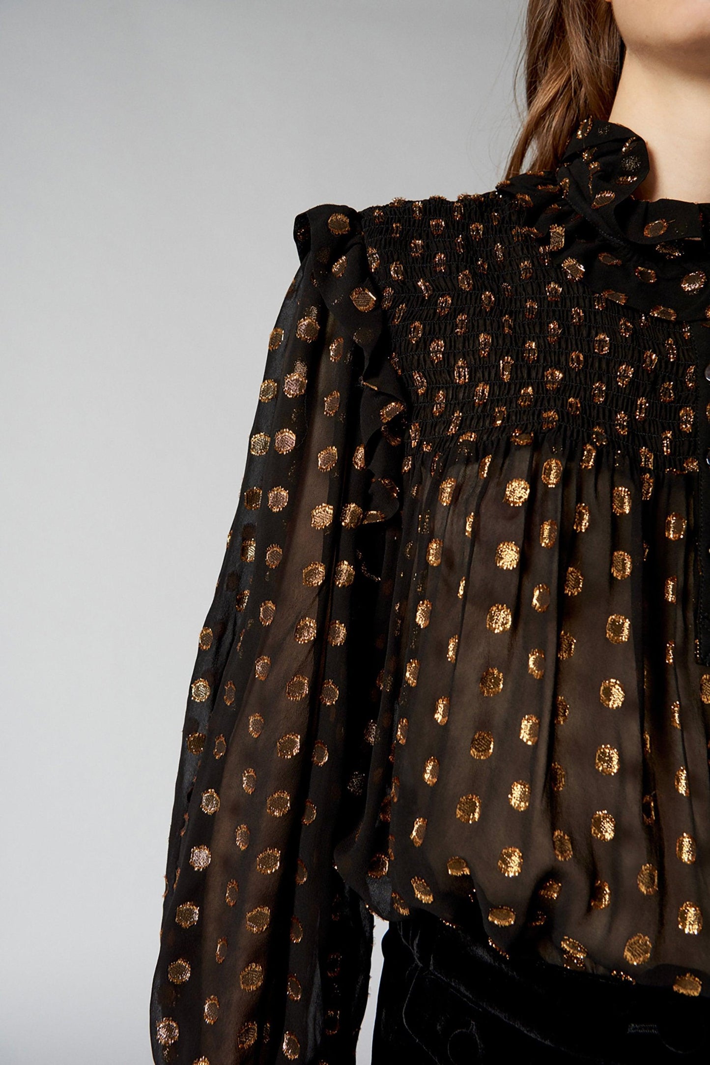 Dova Polka Dot Blouse