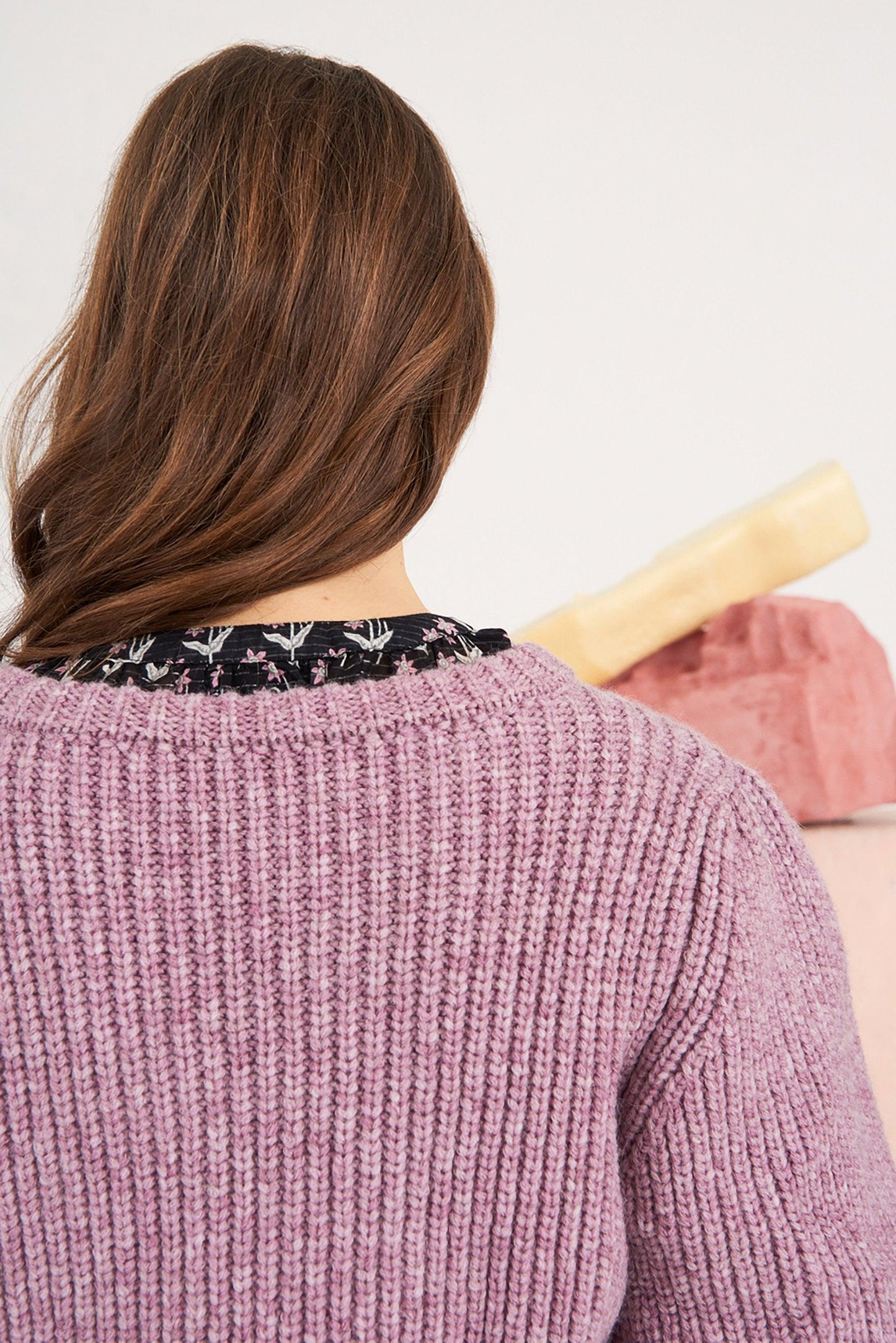 Cédric Puff-Sleeve sweater - Lilac