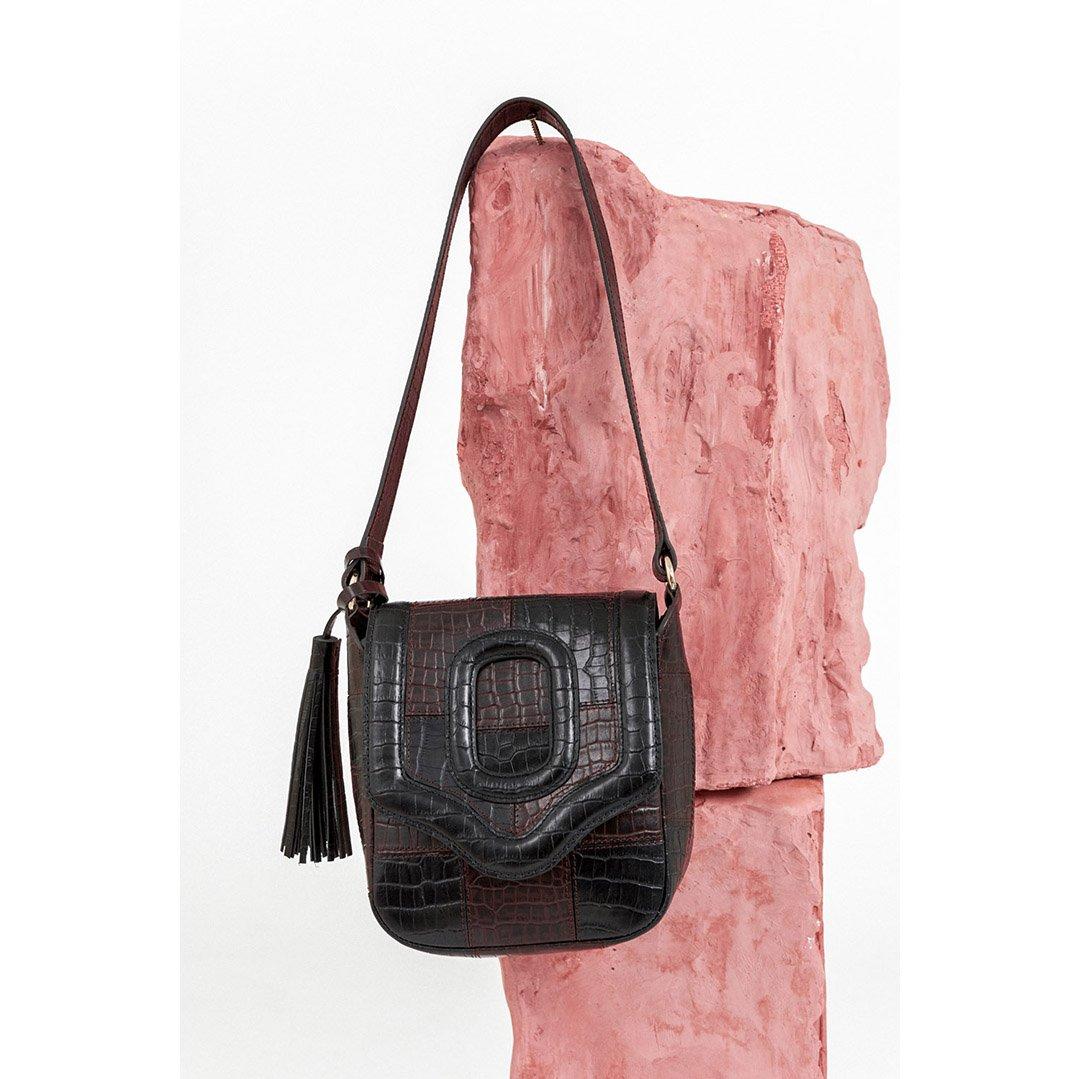 Mini bolso bandolera Catherine Croco