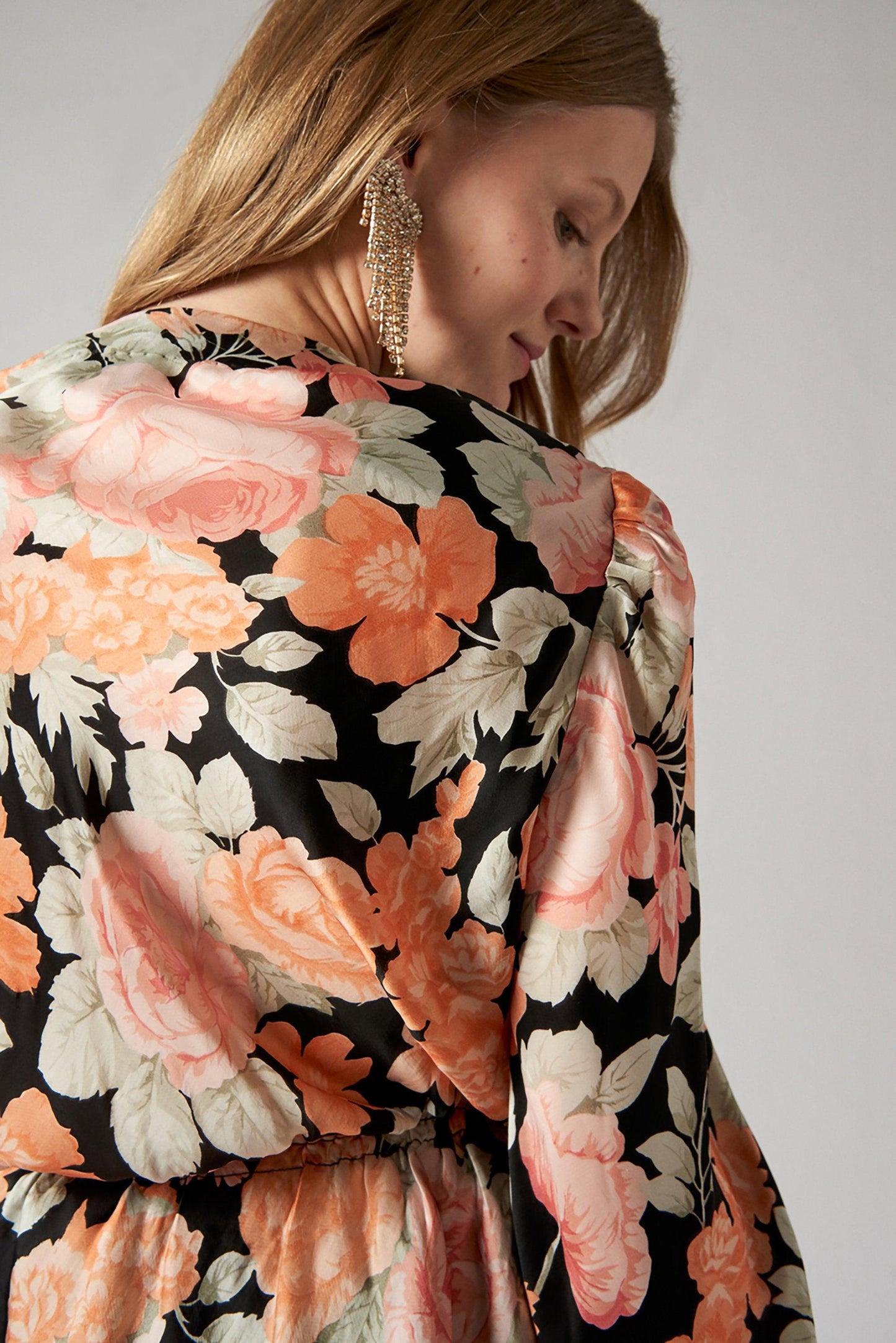 Camille Wrap Blouse - Black