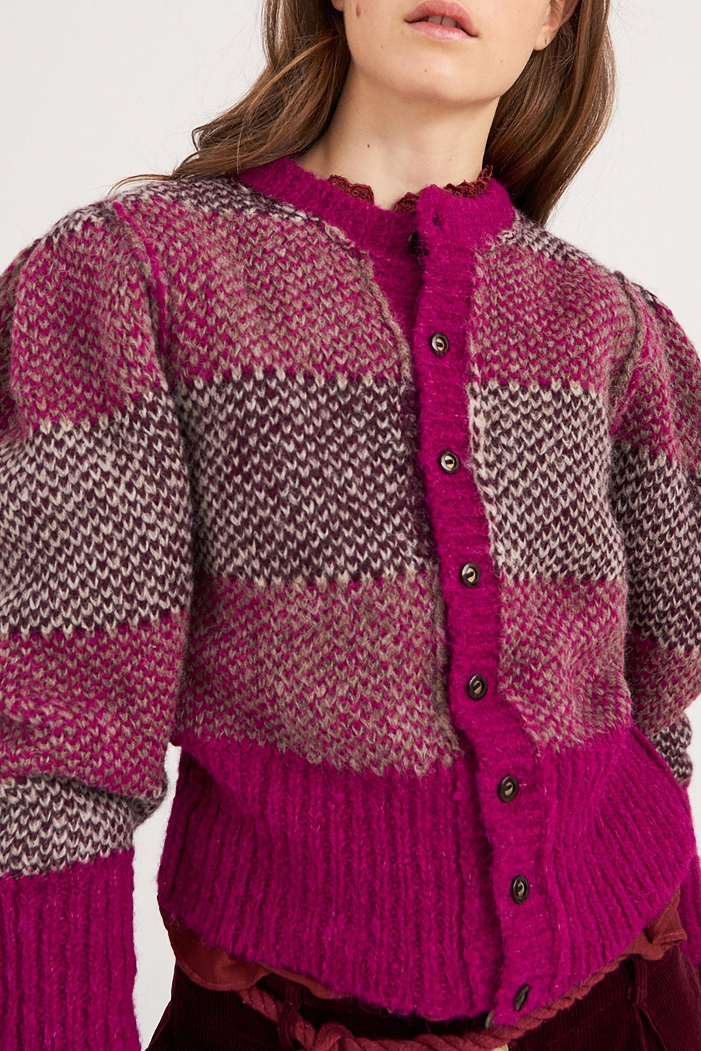 Arthur Alpaca Vest - Pink