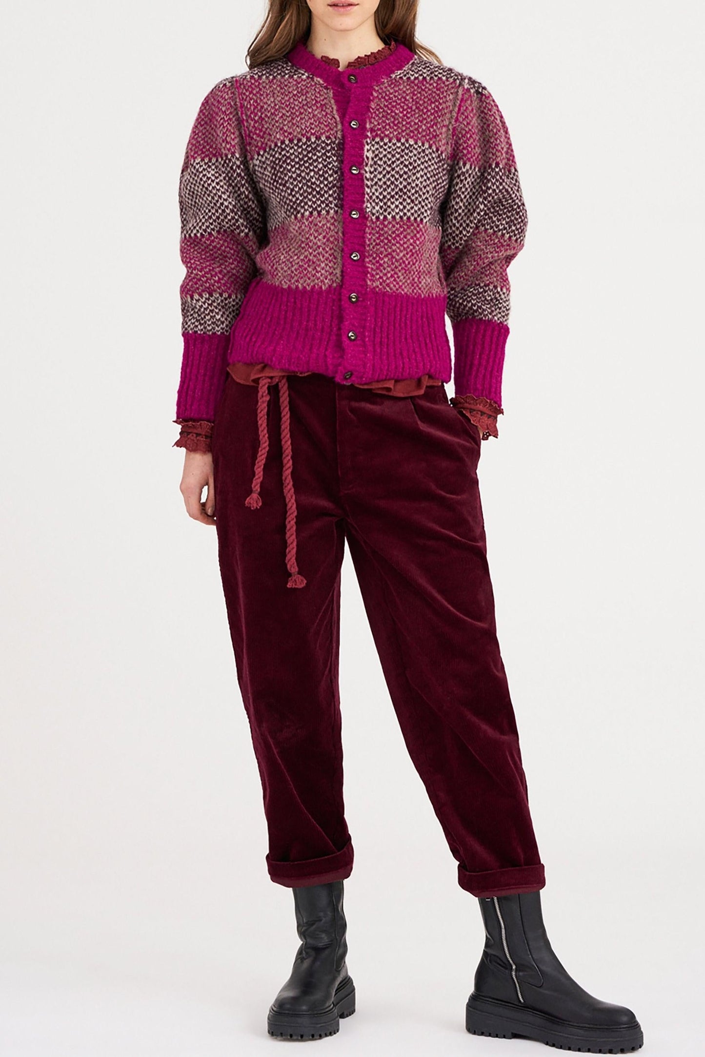 Arthur Alpaca Vest - Pink