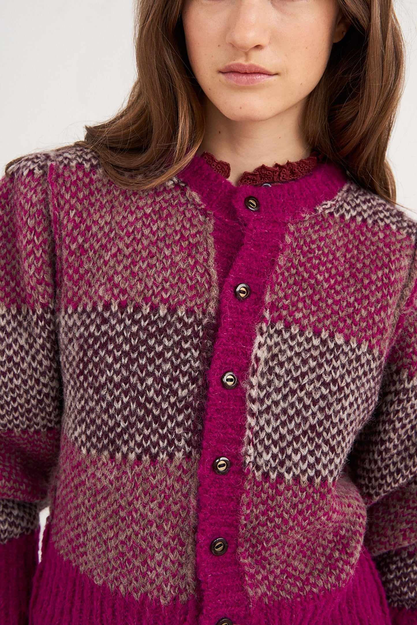 Arthur Alpaca Vest - Pink